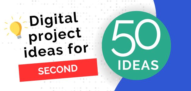 graphic image that states 50 ideas for second grade