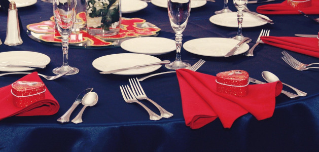 image of a formally set table
