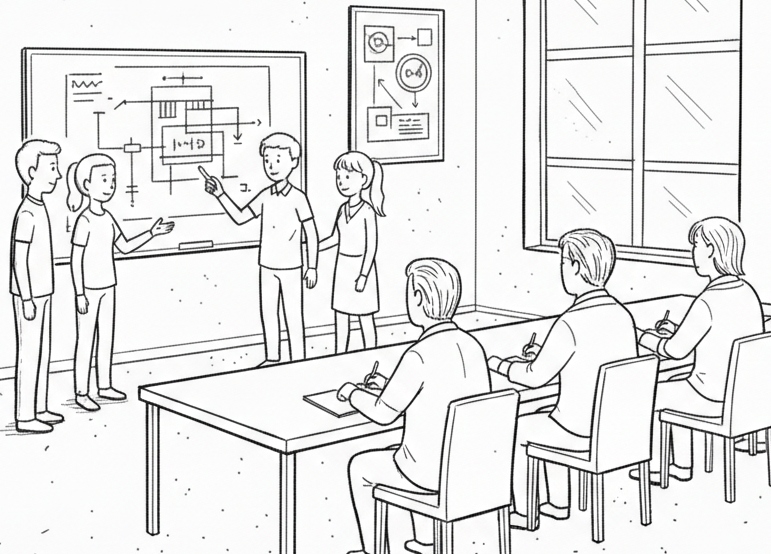 image of expo in a school gym